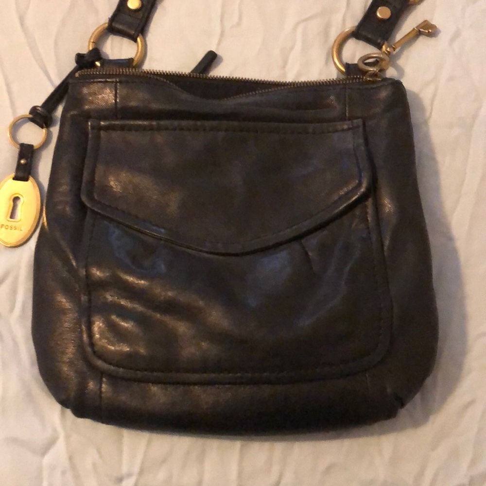 Leather fossil purse